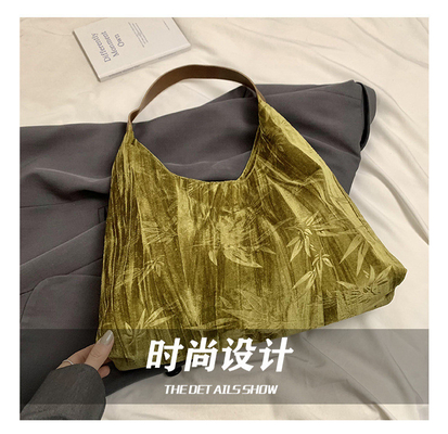 Nieuwe Chinese stijl grote capaciteit okseltas trend nieuwe mode middeleeuwse schoudertas vrouwelijke minderheid pendelganger Tote tas