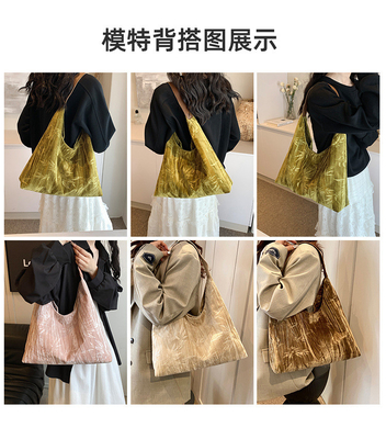 Nieuwe Chinese stijl grote capaciteit okseltas trend nieuwe mode middeleeuwse schoudertas vrouwelijke minderheid pendelganger Tote tas
