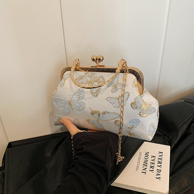 Nieuwe Chinese stijl Cheongsam DINNER BAG Vrouwen 2024 LENST/ZOMER Nieuwe handtas Senior KETEN KROOSBODY BAG