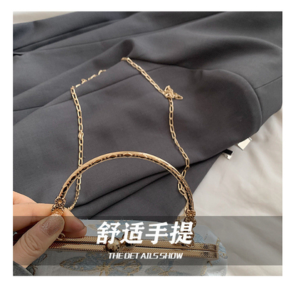 Nieuwe Chinese stijl Cheongsam DINNER BAG Vrouwen 2024 LENST/ZOMER Nieuwe handtas Senior KETEN KROOSBODY BAG