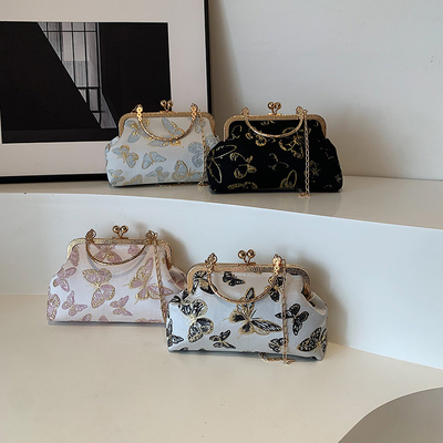 Nieuwe Chinese stijl Cheongsam DINNER BAG Vrouwen 2024 LENST/ZOMER Nieuwe handtas Senior KETEN KROOSBODY BAG
