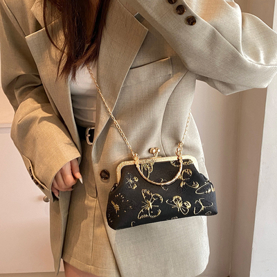 Nieuwe Chinese stijl Cheongsam DINNER BAG Vrouwen 2024 LENST/ZOMER Nieuwe handtas Senior KETEN KROOSBODY BAG