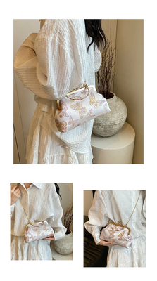 Nieuwe Chinese stijl Cheongsam DINNER BAG Vrouwen 2024 LENST/ZOMER Nieuwe handtas Senior KETEN KROOSBODY BAG