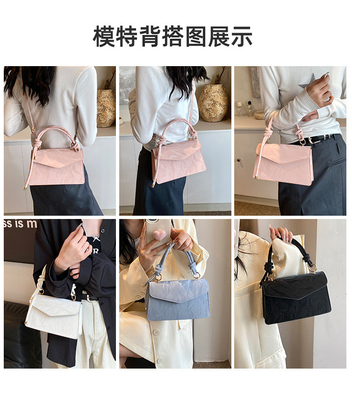 Hoogwaardige handtas Vrouwen TENDEN Nieuwe mode NICHE DESIGN HAND BILL OF LOADING SCHULTERTASK ALLE TEXTURE kruislichaam tas