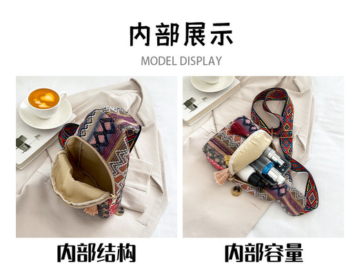 Nieuwe Chinese mode enkel schouder over het lichaam tas net rood simpel etnische stijl kleine tas textuur borst tas dames tas