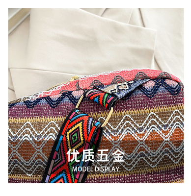 Nieuwe Chinese mode enkel schouder over het lichaam tas net rood simpel etnische stijl kleine tas textuur borst tas dames tas