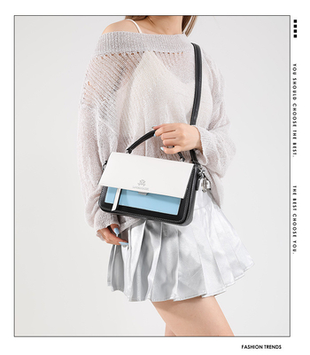 2024 LENST EN ZOMER Nieuwe mode kleine vierkant tas enkel schouder tas overeenkomstige kleur hand hand kruislichaam tas