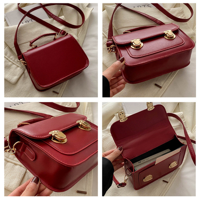 SENIOR SENSE OF RETRO kleine tas vrouwen 2024 nieuwe zomer mode buitenlandse stijl schoudertas klein niets alle handtas vierkant