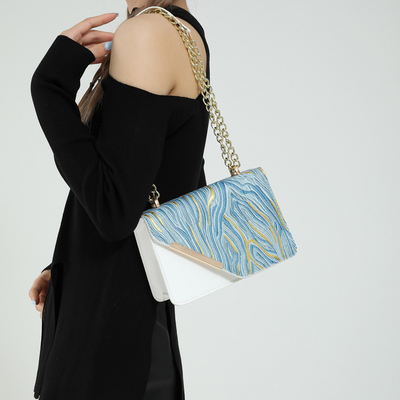 Tas vrouwen nieuwe mode kleine vierkante tas groothandel niche eenvoudige retro quicksand alles enkel schouder crossbody cha