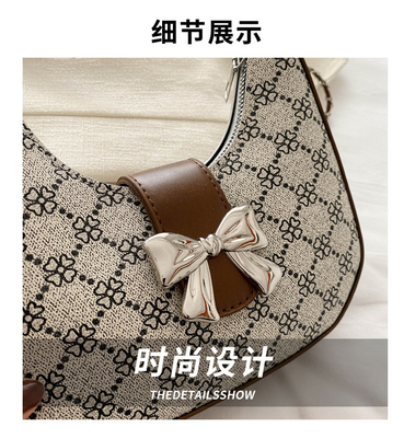 Onderarmtas ARC DE TRIOMPHE tas Vrouwelijke lente en zomer schoudertas ALL-IN-ONE Crescent tas senioren sense retro cross