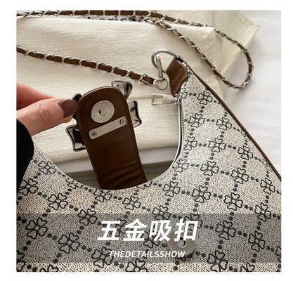 Onderarmtas ARC DE TRIOMPHE tas Vrouwelijke lente en zomer schoudertas ALL-IN-ONE Crescent tas senioren sense retro cross