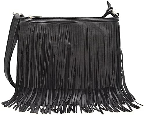WESTERN COWGIRL mode stijl lederen fringe crossbody handtassen vrouwen portemonnee land alledaagse schoudertas