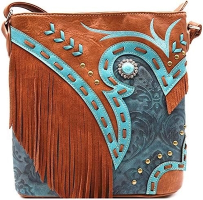 WESTERN COWGIRL mode stijl lederen fringe crossbody handtassen vrouwen portemonnee land alledaagse schoudertas