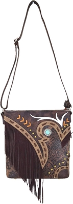 WESTERN COWGIRL mode stijl lederen fringe crossbody handtassen vrouwen portemonnee land alledaagse schoudertas