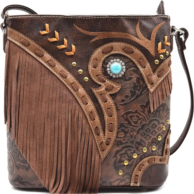 WESTERN COWGIRL mode stijl lederen fringe crossbody handtassen vrouwen portemonnee land alledaagse schoudertas