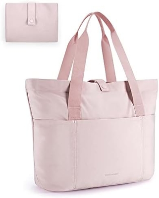 BAGSMART Tote Bag voor vrouwen, vouwbare Tote Bag met rits Grote schoudertas Top Handle Handtas voor reizen, werk