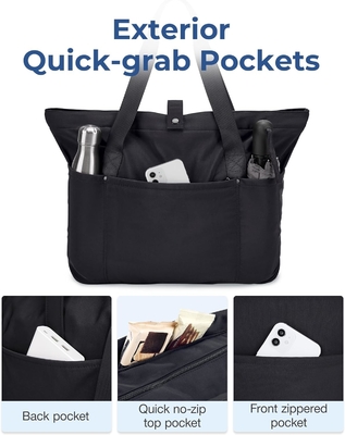 BAGSMART Tote Bag voor vrouwen, vouwbare Tote Bag met rits Grote schoudertas Top Handle Handtas voor reizen, werk