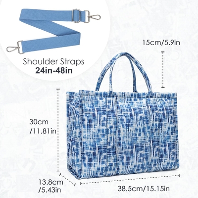 Canvas TOTE BAG VIR VROUWEN mode handtassen schoudertas met rits kruislichaam tas voor werkreis