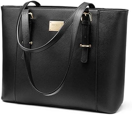 Lovevook laptopzak voor vrouwen, gestructureerde leer computerzak, professionele werktas, leraar/advocaat keuze,