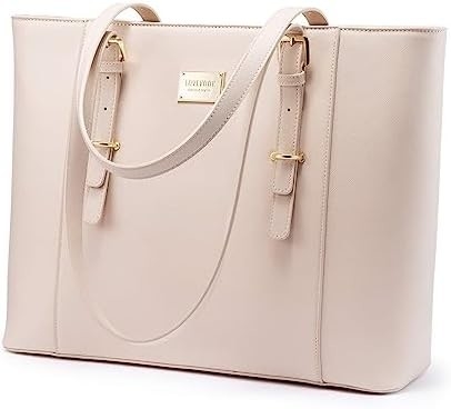 Lovevook laptopzak voor vrouwen, gestructureerde leer computerzak, professionele werktas, leraar/advocaat keuze,