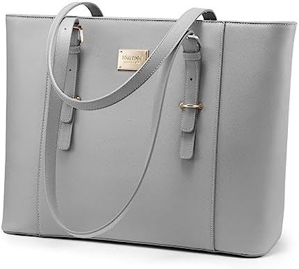 Lovevook laptopzak voor vrouwen, gestructureerde leer computerzak, professionele werktas, leraar/advocaat keuze,