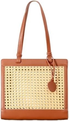 Straw beach bag voor vrouwen ZOMER Woven RATTAN TOTE BAG Straw bags en handtassen voor de vakantie met hanger