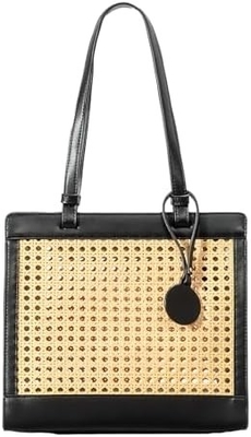 Straw beach bag voor vrouwen ZOMER Woven RATTAN TOTE BAG Straw bags en handtassen voor de vakantie met hanger