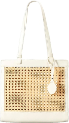 Straw beach bag voor vrouwen ZOMER Woven RATTAN TOTE BAG Straw bags en handtassen voor de vakantie met hanger