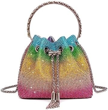 Bling Crystal Rhinestone Handtas voor vrouwen Sparkly Clutch Handtas Crossbody Tas voor avond huwelijksfeest bal