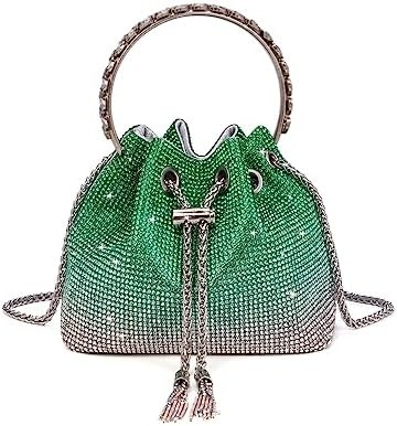 Bling Crystal Rhinestone Handtas voor vrouwen Sparkly Clutch Handtas Crossbody Tas voor avond huwelijksfeest bal