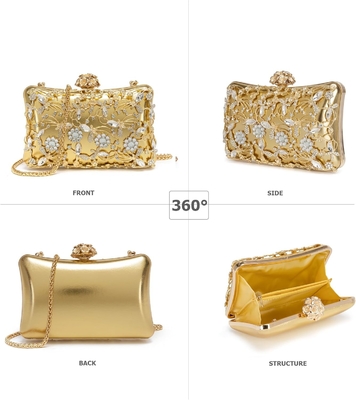 avondtas clutch tassen voor vrouwen rhinestones tas glinsterend feest schouder handtas trouwtas met ketting