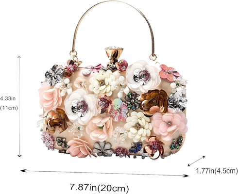 Letode bloem knuffel tas avondtas voor vrouwen formele partij handtas keten riem schoudertas