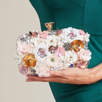 Letode bloem knuffel tas avondtas voor vrouwen formele partij handtas keten riem schoudertas