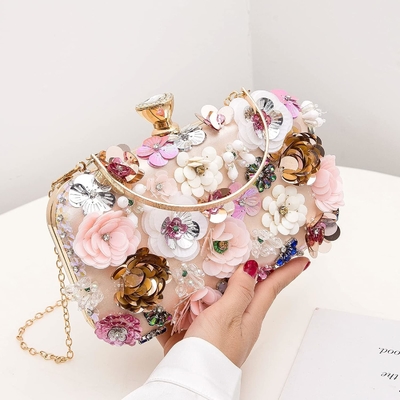 Letode bloem knuffel tas avondtas voor vrouwen formele partij handtas keten riem schoudertas