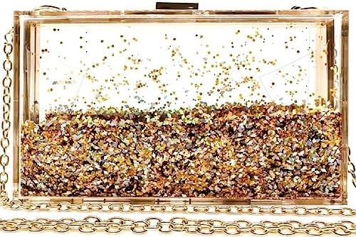 JeVenis magische doorzichtige sequins koppeling tas avond handtas voor feest bal bruid