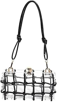 Duidelijke Acrylische Tas Rhinestone Acrylische Clutch Kristallen Avondtassen Voor Vrouwen Glitter Handtas Voor Bruiloft Cocktail Party