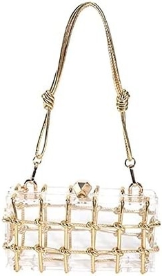 Duidelijke Acrylische Tas Rhinestone Acrylische Clutch Kristallen Avondtassen Voor Vrouwen Glitter Handtas Voor Bruiloft Cocktail Party