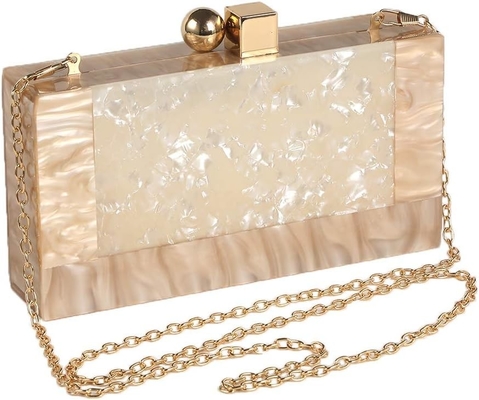 Vrouwen Acryl avond koppeltas Glitter Marmeren Handtas Handtas voor bruiloft Cocktail Party Bal