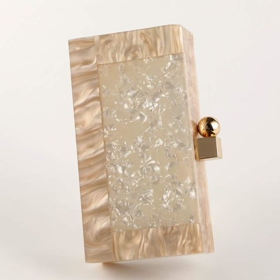 Vrouwen Acryl avond koppeltas Glitter Marmeren Handtas Handtas voor bruiloft Cocktail Party Bal