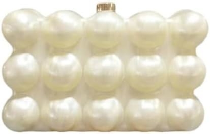 Acrylische avondtas voor vrouwen Schelpvorm Schouder Crossbody Tas Glitter Marmeren Handtas