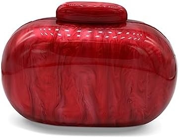 Acrylische avondtas voor vrouwen Schelpvorm Schouder Crossbody Tas Glitter Marmeren Handtas