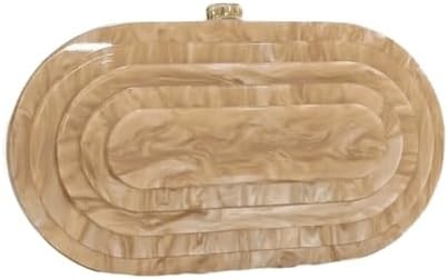 Acrylische avondtas voor vrouwen Schelpvorm Schouder Crossbody Tas Glitter Marmeren Handtas