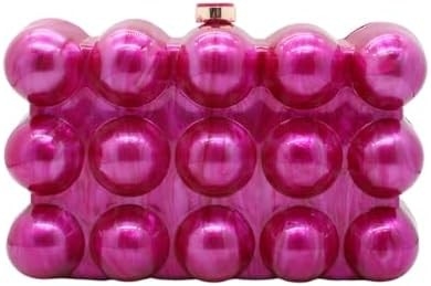 Acrylische avondtas voor vrouwen Schelpvorm Schouder Crossbody Tas Glitter Marmeren Handtas