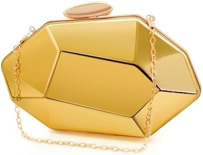 Vrouwen roosterpatroon metalen avond handtas, geometrische avond handtas handtas voor feesten, bruiloften, proms