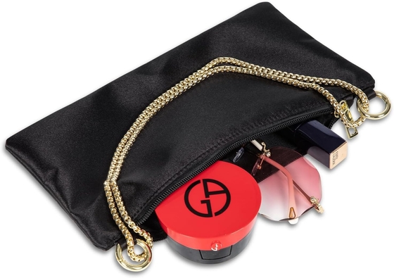 Vrouwen Satine avondtas Clutch tas Handtas voor vrouwen Bruiloft schoudertas met 2 kettingen voor formele cocktail party