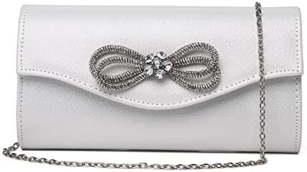 Vrouwen avond handtas glanzend kristal boog flap klem tas voor vrouwen bruiloft feest prom tas
