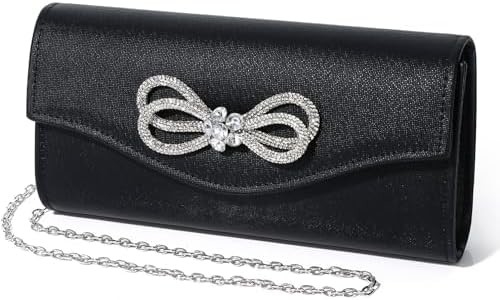 Vrouwen avond handtas glanzend kristal boog flap klem tas voor vrouwen bruiloft feest prom tas