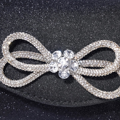 Vrouwen avond handtas glanzend kristal boog flap klem tas voor vrouwen bruiloft feest prom tas