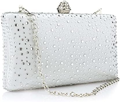 Vrouwen avondtas Glanzend steen bruiloft avondfeest koppel Handtas Handtas Ketting Schouder Crossbody Tas