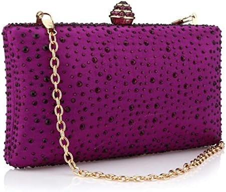 Vrouwen avondtas Glanzend steen bruiloft avondfeest koppel Handtas Handtas Ketting Schouder Crossbody Tas